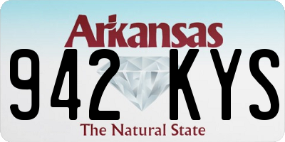 AR license plate 942KYS