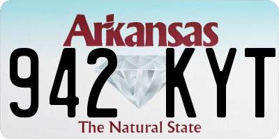 AR license plate 942KYT