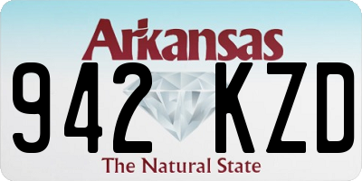 AR license plate 942KZD