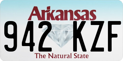 AR license plate 942KZF