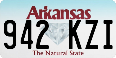 AR license plate 942KZI