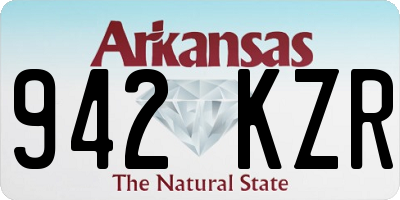 AR license plate 942KZR