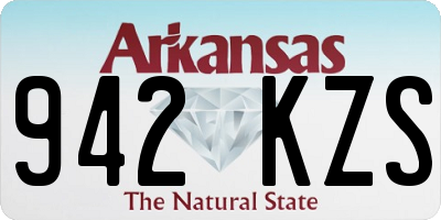 AR license plate 942KZS