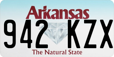 AR license plate 942KZX