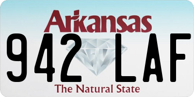 AR license plate 942LAF