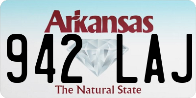 AR license plate 942LAJ
