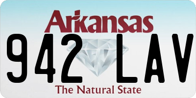 AR license plate 942LAV
