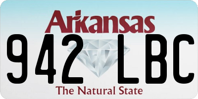 AR license plate 942LBC