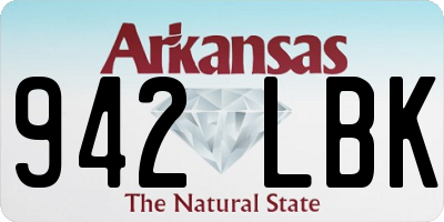 AR license plate 942LBK