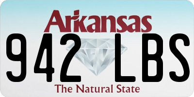 AR license plate 942LBS