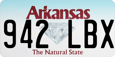 AR license plate 942LBX