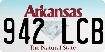 AR license plate 942LCB