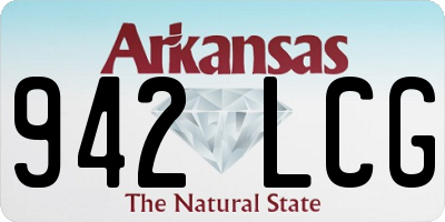 AR license plate 942LCG