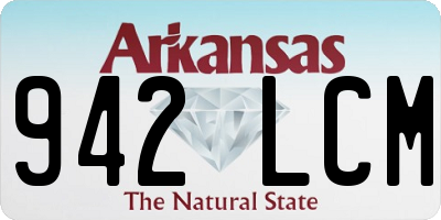 AR license plate 942LCM