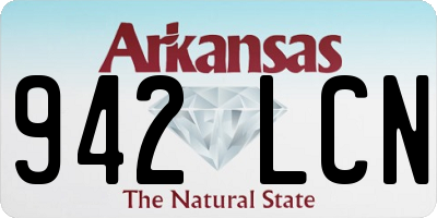 AR license plate 942LCN