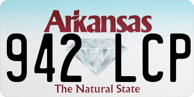 AR license plate 942LCP