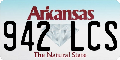 AR license plate 942LCS