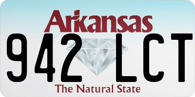AR license plate 942LCT