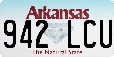 AR license plate 942LCU