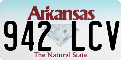 AR license plate 942LCV