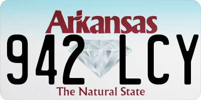 AR license plate 942LCY