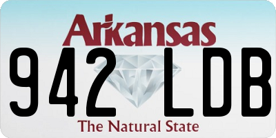 AR license plate 942LDB