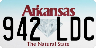 AR license plate 942LDC