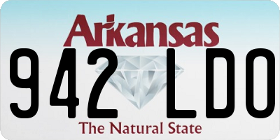 AR license plate 942LDO