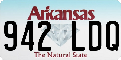 AR license plate 942LDQ