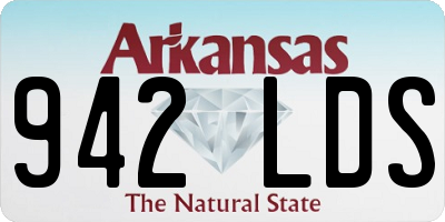 AR license plate 942LDS