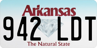 AR license plate 942LDT