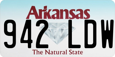 AR license plate 942LDW
