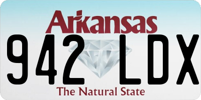AR license plate 942LDX