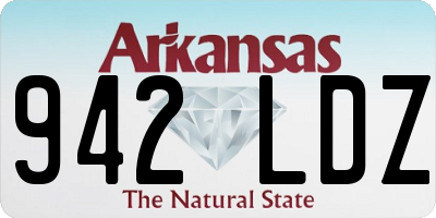 AR license plate 942LDZ