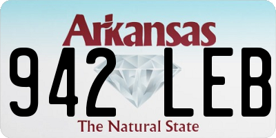 AR license plate 942LEB
