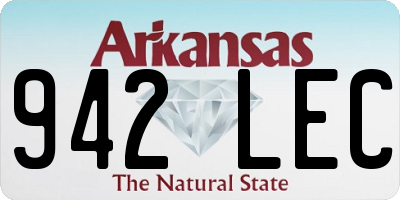 AR license plate 942LEC