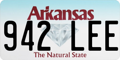 AR license plate 942LEE