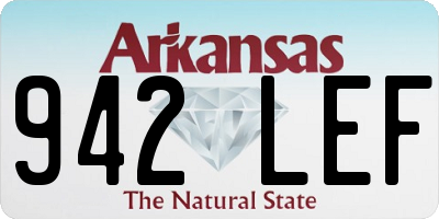 AR license plate 942LEF