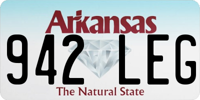 AR license plate 942LEG
