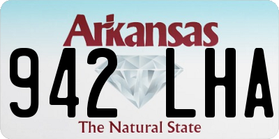 AR license plate 942LHA