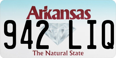 AR license plate 942LIQ
