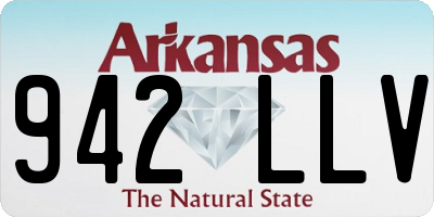 AR license plate 942LLV