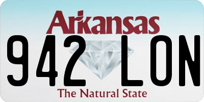 AR license plate 942LON