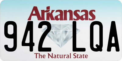AR license plate 942LQA