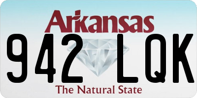 AR license plate 942LQK
