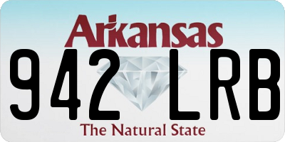 AR license plate 942LRB