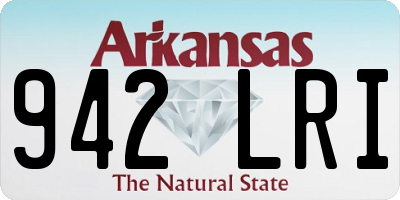 AR license plate 942LRI