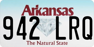 AR license plate 942LRQ