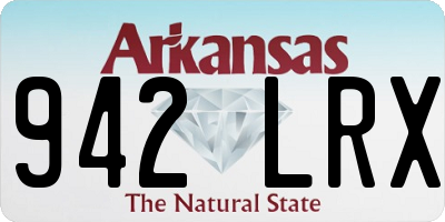 AR license plate 942LRX