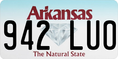 AR license plate 942LUO